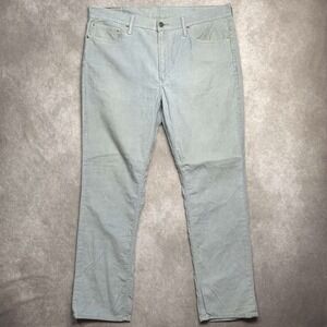 Levis 511 Pants Mens 38x32 Gray Slim Fit Corduroy 5-Pocket Tapered Leg